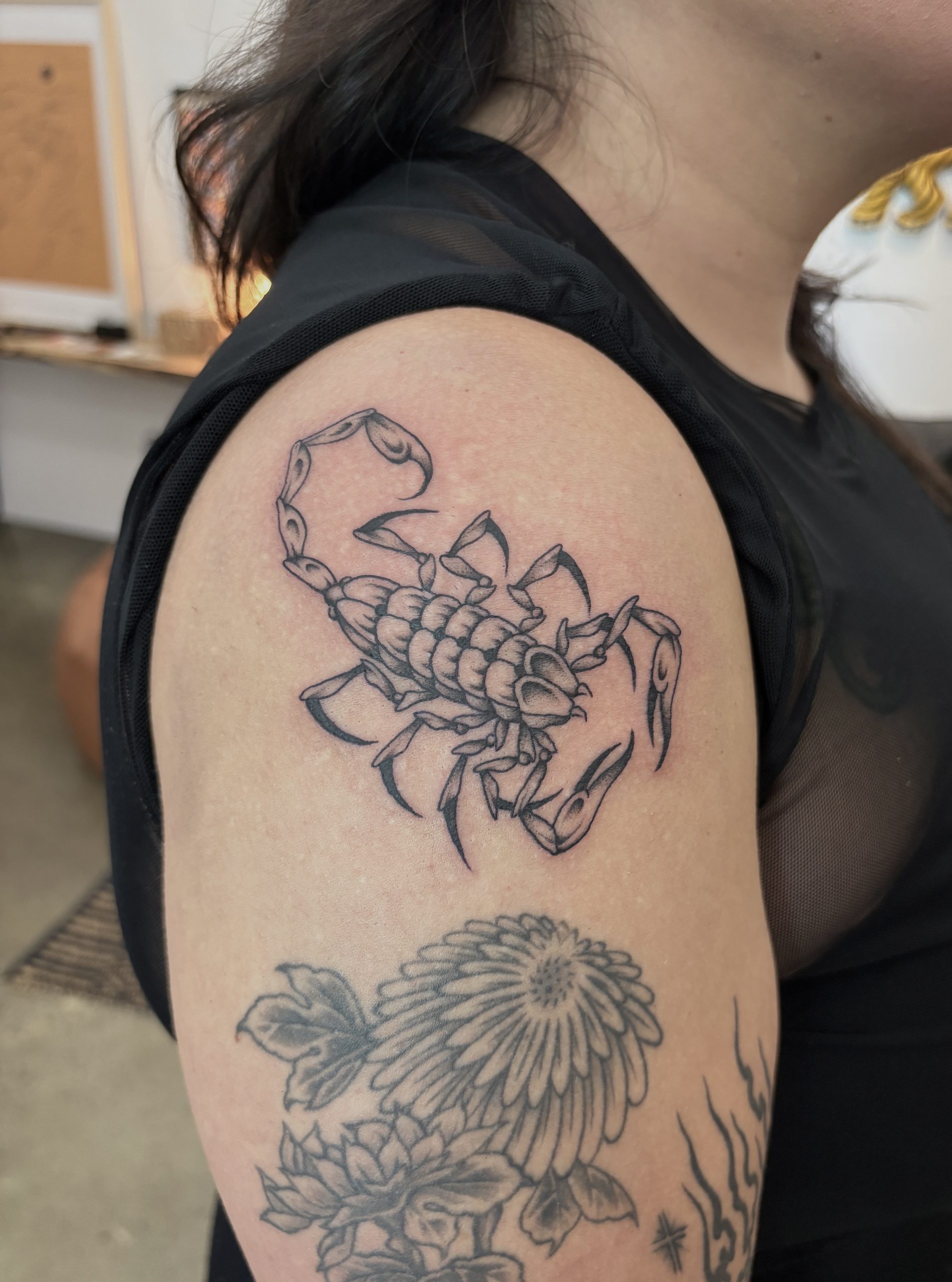 tatouage de belladonna hurricane bouteille de poison